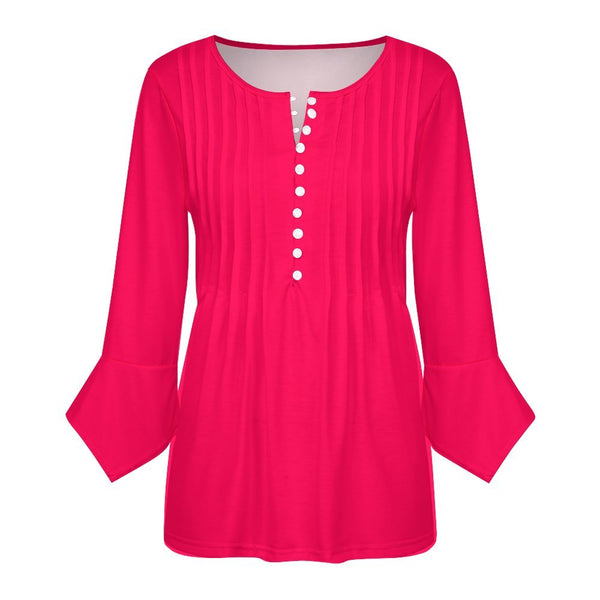 Women&#039;s Ruffled Petal Sleeve Top Women's ruffled petal sleeve top