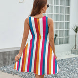 V-Neck Sleeveless Dress (NZ022)  Frocks