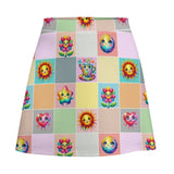 All Over Print Skirt (ALQ) Short skirt