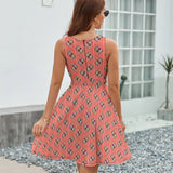 V-Neck Sleeveless Dress (NZ022)  Frocks