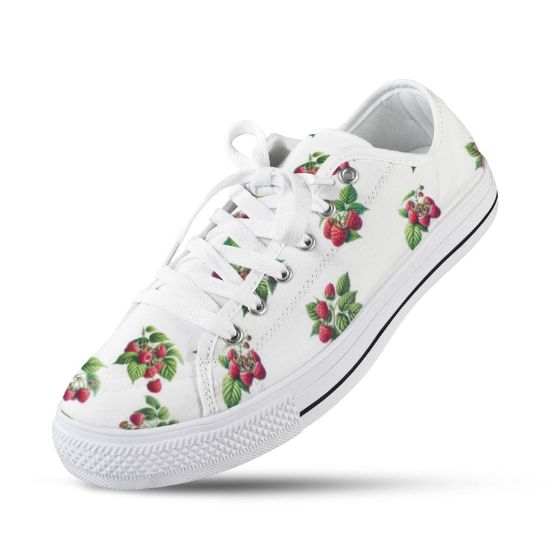 raspberry print sneakers Seattle Low Top Men's Shoes (Model 1013-6)