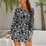 Hollow Slim-Fit Dress Slim dress with hollow waist