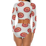 Two-piece Swimsuit (CL7021) Grapefruit Two-piece Swimsuit