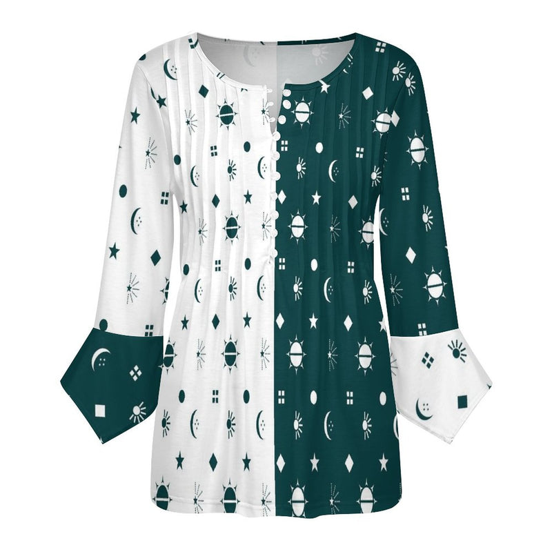 Women&#039;s Ruffled Petal Sleeve Top Women's ruffled petal sleeve top