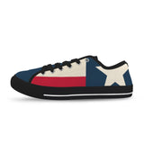 tex flag print 2 Seattle Low Top Men's Shoes (Model 1013-6)