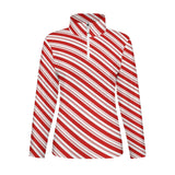 Candy Cane Women&#039;s Long Sleeve Yoga Shirt