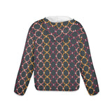 colored rings print 6B Women's Lightweight Sun Protection Hoodie (Model H62)