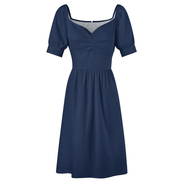 Sweetheart Neck Puff Sleeve Mini Dress (B271) Dress