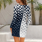 Diamond Drops Slim-Fit Dress Slim dress with hollow waist