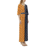 Dolman Sleeve Belted Wide Leg Jumpsuit