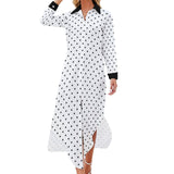 Button-Up Long Sleeve Shirt Dress Long sleeved shirt dress