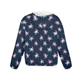 seaturtleprint Women's Lightweight Sun Protection Hoodie (Model H62)