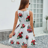 V-Neck Sleeveless Dress (NZ022)  Frocks