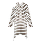 Long sleeved off shoulder skirt Off-Shoulder Hooded Dress