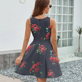 V-Neck Sleeveless Dress (NZ022)  Frocks