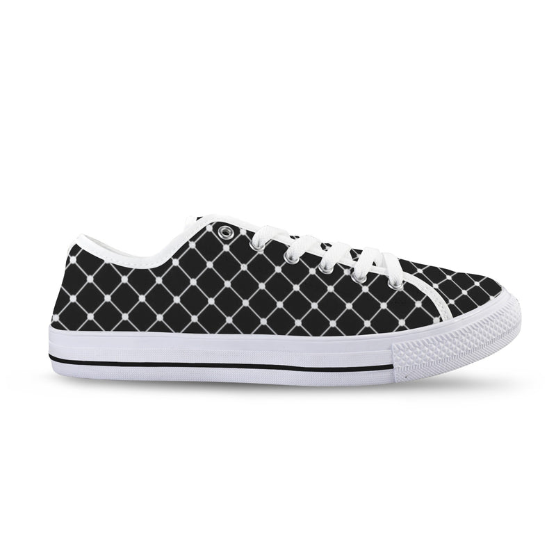 net zero print Seattle Low Top Women's Shoes (Model 1013-6)