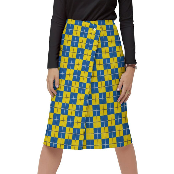Women&#039;s Wrap Skirt Button skirt