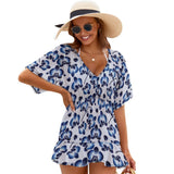 Delft Blue Orchid Women's Cover Up Dress cover ups