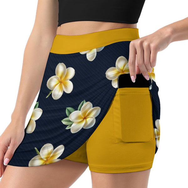 Anti-Emptied A-Line Skirt with Pocket skort