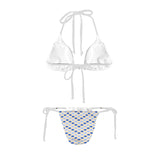 Zig Zag Dots Women's Halter String Bikini Set