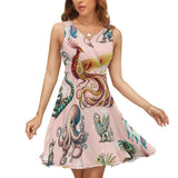 V-Neck Sleeveless Dress (NZ022)  Frocks