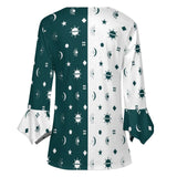 Women&#039;s Ruffled Petal Sleeve Top Women's ruffled petal sleeve top