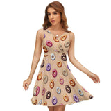 V-Neck Sleeveless Dress (NZ022)  Frocks