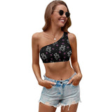 Women&#039;s One-shoulder Crop Top One-shoulder Crop Top