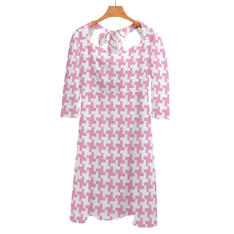 Houndstooth Women's Sweetheart Dress