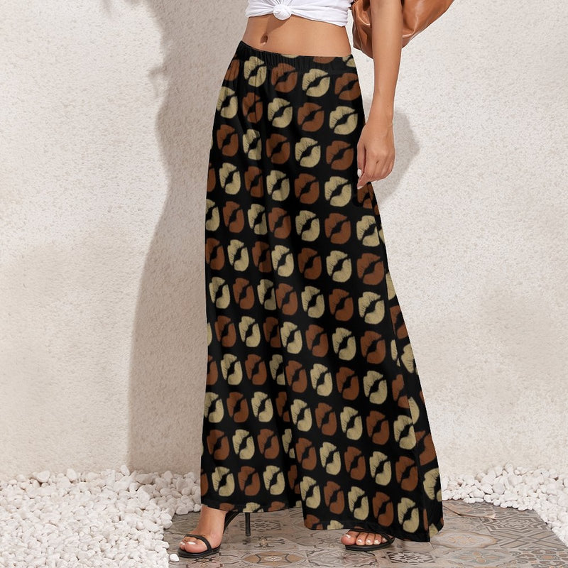 Chocolate Kisses Wide-Leg Pants