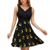 V-Neck Sleeveless Dress (NZ022)  Frocks