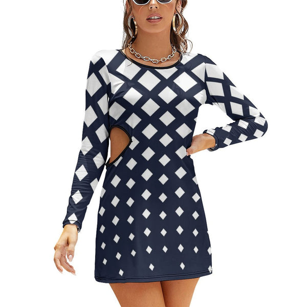 Hollow Slim-Fit Dress Slim dress with hollow waist