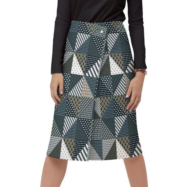 Women&#039;s Wrap Skirt Button skirt