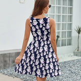 V-Neck Sleeveless Dress (NZ022)  Frocks