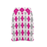 argyle pink print 2A Women's Golf Skirt with Pockets (Model D64)
