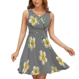 V-Neck Sleeveless Dress (NZ022)  Frocks