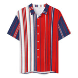 Americana Men's Lapel Collar Folds Design Shirt