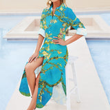 Button-Up Long Sleeve Shirt Dress Long sleeved shirt dress