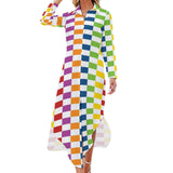 Button-Up Long Sleeve Shirt Dress Long sleeved shirt dress