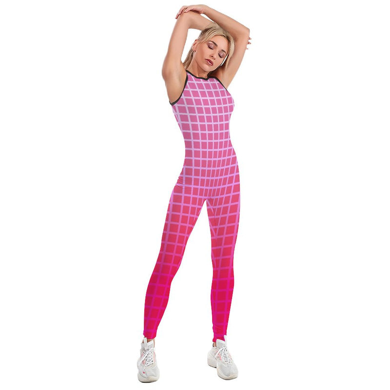 Window Pane Women's Yoga Jumpsuit