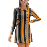 Hollow Slim-Fit Dress Slim dress with hollow waist