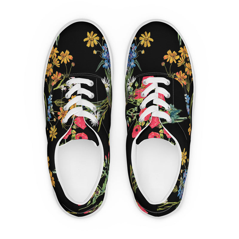 Men’s lace-up canvas shoes - Objet D'Art