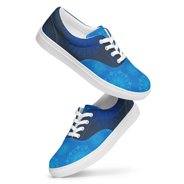 Women’s lace-up canvas shoes - Objet D'Art