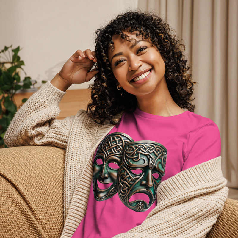 Celtic Thalia Melpomene Masks Women's Relaxed T-Shirt