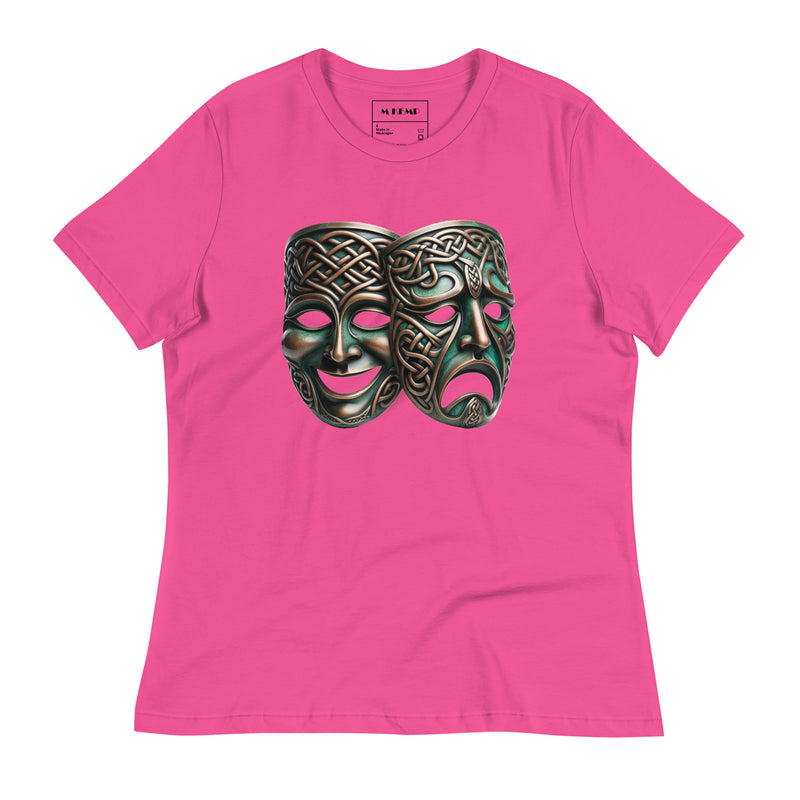 Celtic Thalia Melpomene Masks Women's Relaxed T-Shirt