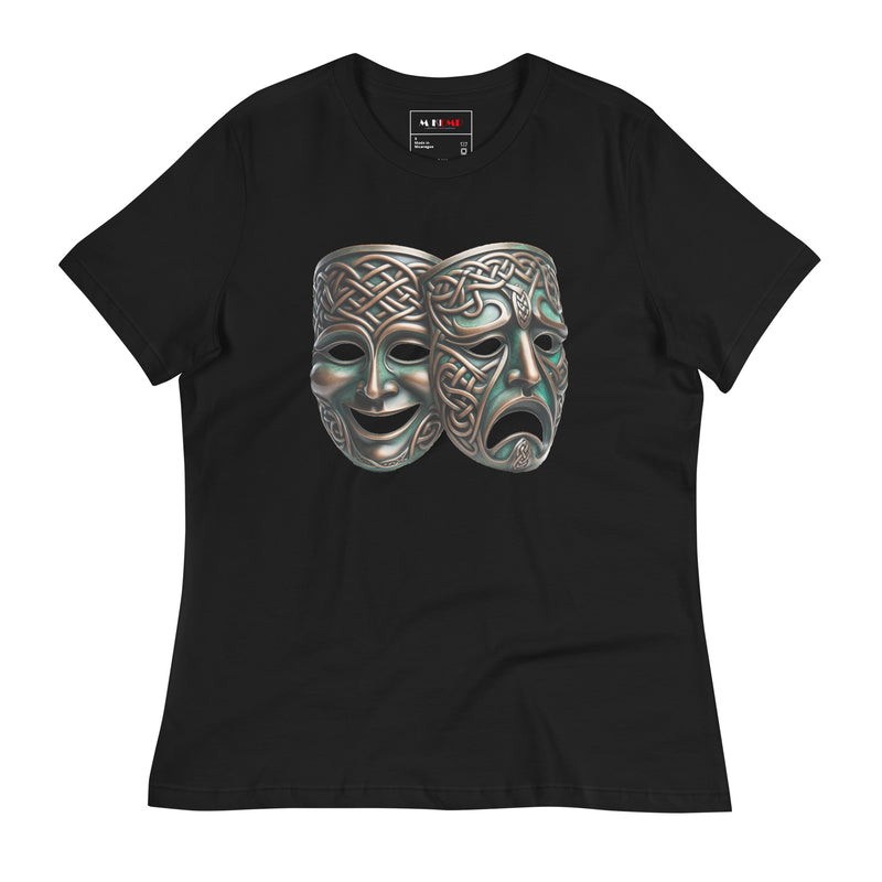 Celtic Thalia Melpomene Masks Women's Relaxed T-Shirt