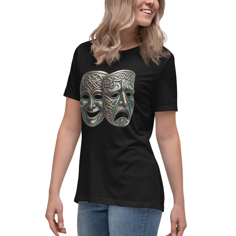 Celtic Thalia Melpomene Masks Women's Relaxed T-Shirt