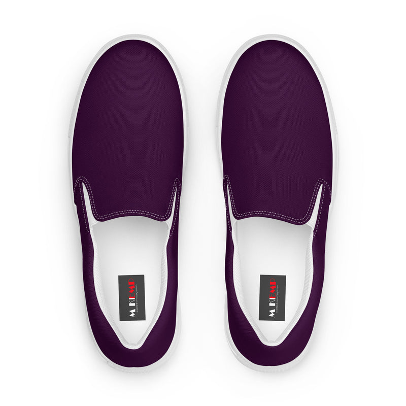 Grape Women’s slip-on canvas shoes - Objet D'Art