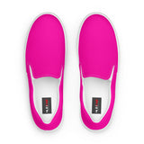 Fuchsia Women’s slip-on canvas shoes - Objet D'Art