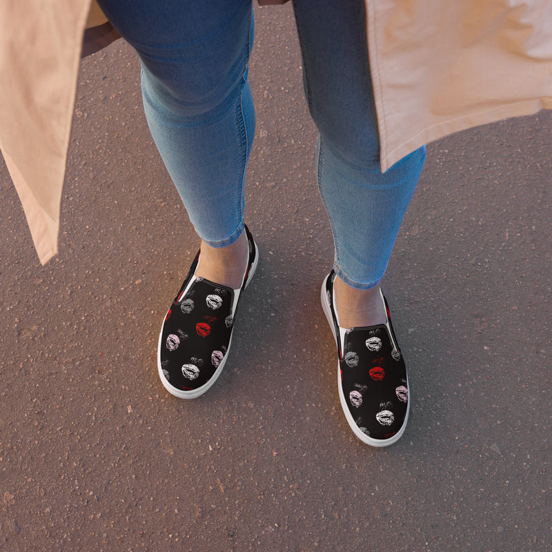 Women’s slip-on canvas shoes - Objet D'Art